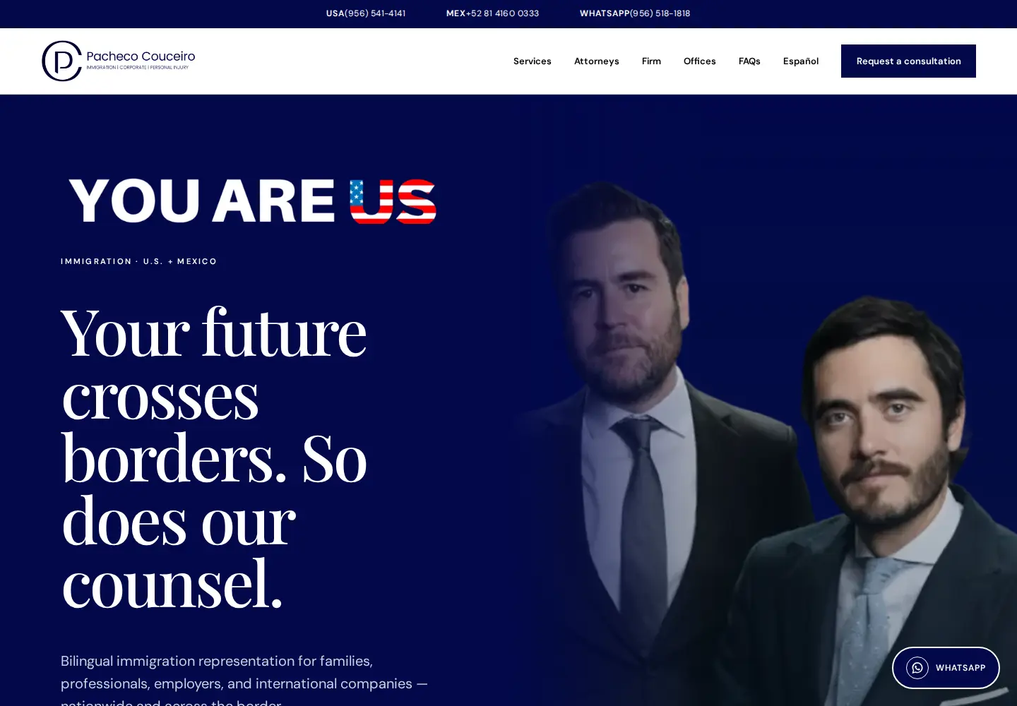 Pacheco Couceiro: Actual public law firm website